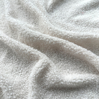 Wejoy vente en gros 100% polyester berbère polaire boucle tissu blanc Teddy velours tissu