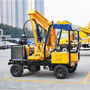 Pile driver sur roues fabriqué en Chine avec moteur Euro V pour la construction routière en Inde - Product Image 1