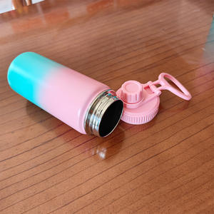 Botella de agua deportiva personalizada de acero inoxidable, termo aislado reutilizable con asa para actividades al aire libre, para niños y adultos - Product Image 4