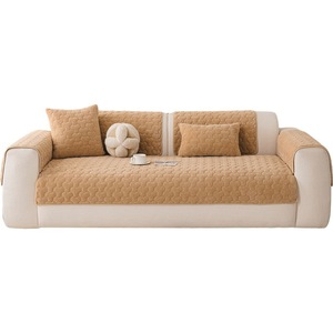 Flannel <b>Sofa</b> Cushions Thickened Plush Warm Non Slip Seat <b>Covers</b> <b>For</b> General <b>Sofa</b> Spring 2026 Solid Color Rectangle Machine Wash - Product Image 5
