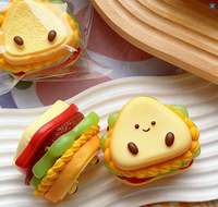 Jouets à presser TPR en forme de sandwich pour soulager l'anxiété, la tension et la décompression, et pour le jeu sensoriel - Pour les 5 ans et plus et les adultes