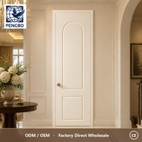 Portes intérieures minimalistes en PVC massif pour salon, appartement, chambre, hôtel, entrepôt, salle de bain