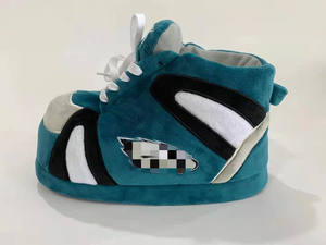 Femme Femme <span class=keywords><strong>Homme</strong></span> <span class=keywords><strong>Homme</strong></span> <span class=keywords><strong>Homme</strong></span> Douillette Intérieur Plancher Home Trainer Sneaker Pantoufles Broderie Personnalisée Logo Semelle Antidérapante - Product Image 6