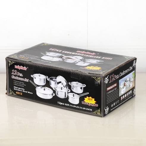 Cookware Set on Promotion 12 Pcs Stainless Steel Cookware Set with Induction Compatible · image 4