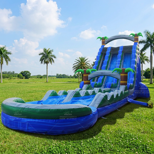 Tobogán Acuático Inflable Gigante Azul con Diseño de Olas para Exteriores WINSUN - Product Image 1