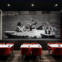 Fournitures de restaurant personnalisées, sièges de restaurant en tissu vert foncé modernes, ensemble de tables de restaurant en bois, solutions de design