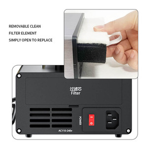 <span class=keywords><strong>Fer</strong></span> à <span class=keywords><strong>souder</strong></span> thermostatique à fumer D-201 pour puce électronique PCB outils de soudage électroniques numériques réparation 2 en 1 - Product Image 4