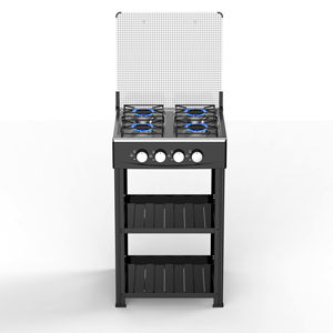 Brûleur avec 8 céramiques, 3 cuisinières et 4 cuisinières à double induction, four industriel - Product Image 1