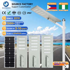Iluminación Exterior para Jardín, Farola Solar Impermeable de Aluminio, <span class=keywords><strong>150w</strong></span> 200w 240w 300w 500w 600w, Farola Solar LED Todo en Uno - Product Image 1