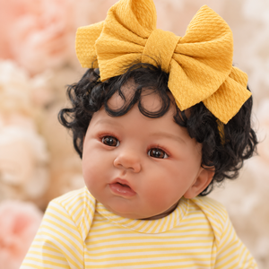 BAkwbwBY Poupée Bébé Reborn de 46 cm à Corps Souple, Style Réaliste, avec Tenue, <span class=keywords><strong>Biberon</strong></span>, Sucette, Carte de <span class=keywords><strong>Naissance</strong></span>, Cadeau Personnalisé - Product Image 2