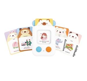 Customizable Early <strong>Learning</strong> <strong>Flashcards</strong> for Autism Plastic Smart Talk Baby Toys for Speech Therapy - Product Image 1
