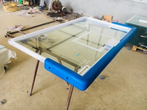Marco de Aluminio y Acero con Acolchado, Tablero de <span class=keywords><strong>Baloncesto</strong></span> de Vidrio Templado para Exportación - Product Image 6