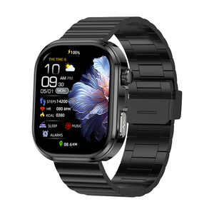 <span class=keywords><strong>Smartwatch</strong></span> GE52 <span class=keywords><strong>con</strong></span> <span class=keywords><strong>Cinturino</strong></span> <span class=keywords><strong>in</strong></span> <span class=keywords><strong>Acciaio</strong></span>, Pelle e Silicone, Monitoraggio della Salute, ECG, Fitness Tracker, Impermeabile, Orologio Sportivo Intelligente - Product Image 1