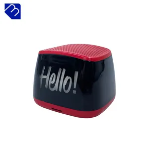 Promosyon kablosuz Bluetooth ses renkli Mini küp küçük boy kare şekli Bluetooth müzik kutusu hoparlör