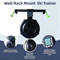 Machine de ski murale compacte pour salle de sport commerciale, simulateur de ski cardio, compatible avec toutes les configurations standard