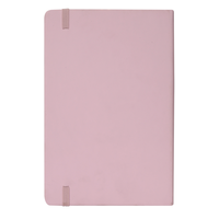 Individuelles Logo A5/A6/A4 Größe Umweltfreundlicher Hardcover-Notizbuch mit Fadenbindung für Schönheitssalons, 80 Blatt, Rosa Leder
