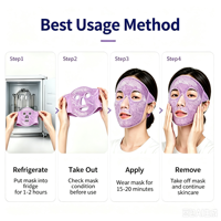 Masque facial professionnel en gel rafraîchissant à base de billes, offrant un soin complet du visage ; un produit conçu sur mesure pour une utilisation dans les salons de beauté et les spas.