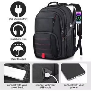 Extra großer 50L Flug genehmigt Weitermachen für Männer Tages rucksack Großer Rucksack <span class=keywords><strong>TSA</strong></span>-zugelassene Geschäfts arbeit für 17-Zoll-<span class=keywords><strong>Laptop</strong></span>-Rucksack - Product Image 5