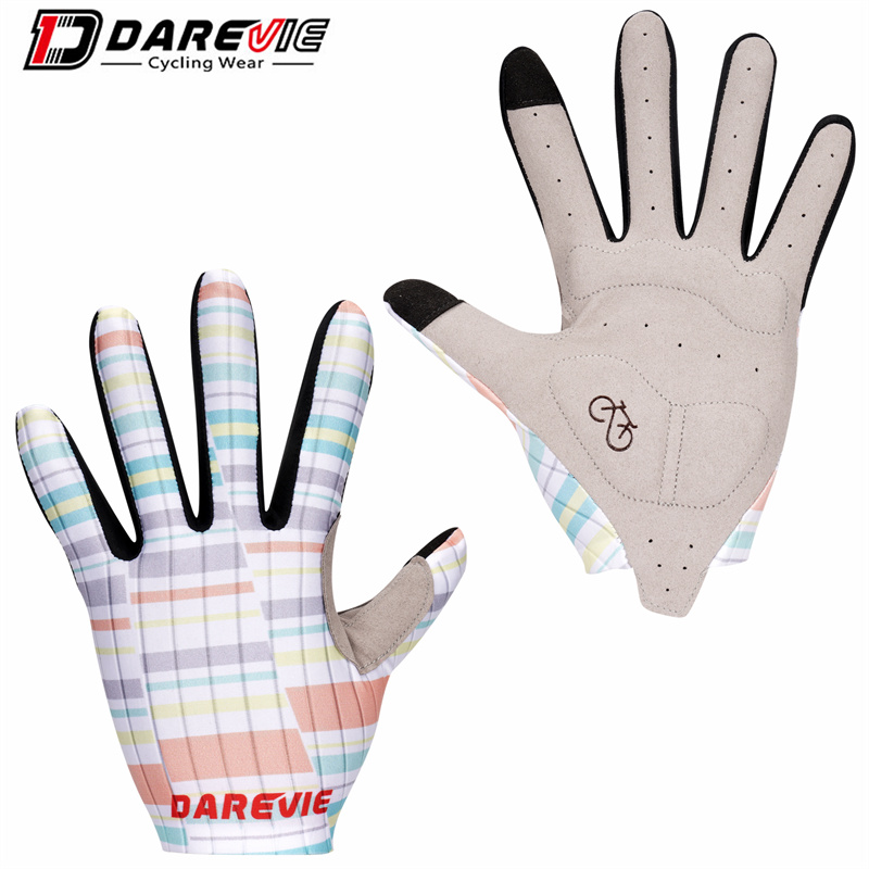 DVG022 новейшие пользовательские логотип полный палец дышащие сенсорные велосипедные перчатки зимние гоночные перчатки
