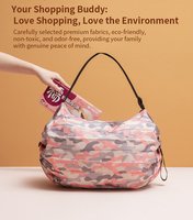 Nouveau sac de courses pliable résistant à l'eau, pratique pour sortir, sac de voyage réutilisable pliable