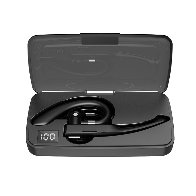 YYK525 Wireless Bluetooth HiFi Headset with Battery Display Headphones for Mobile Phone Business Hook Earbuds