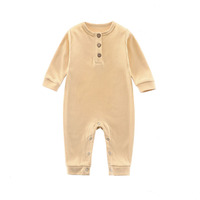 Body de Bebé de Color Sólido de Alta Calidad, Traje de Gateo para Recién Nacido, Mono de Manga Larga para Otoño e Invierno, Ropa de Bebé