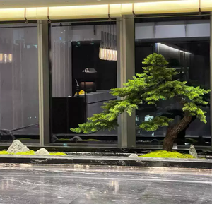 Künstliche Pflanze Tanne Podocarpus Großer Baum Simulation Yacca Bonsai Kiefer Topiary Landschaftsgestaltung Grünzeug für Innen- und Außendekoration - Product Image 4