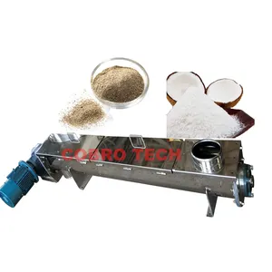 Mesin pengangkat sekrup berbentuk tabung bubuk Protein konveyor industri makanan