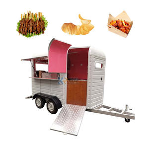 Chariot de nourriture mobile en acier inoxydable 2025, chariot de hot-dogs, de glaces et de collations, remorque de concession, remorque alimentaire remorquable à vendre - Product Image 2
