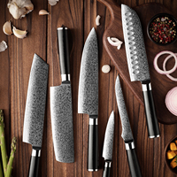 Ensemble de couteaux de cuisine japonais de qualité supérieure en acier Damas à 67 couches, couteaux Santoku, Nakiri, utilitaires, à désosser, Kiritsuke avec manche G10