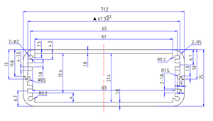 25/26 * 71-100MMCarcasa del mainframe del enrutador-Carcasa de aluminio dividida-Carcasa de alarma hecha de aleación de aluminio-Caja adaptadora de aluminio - Product Image 5