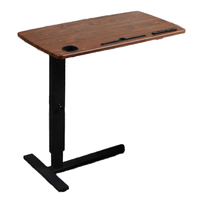 Table pneumatique réglable en hauteur, design moderne en acier, pour bureau, maison, chambre à coucher