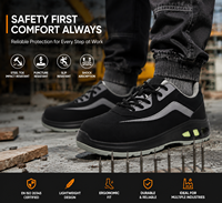 AOXIANG Chaussures de travail décontractées unisexe, tige en maille, semelle intermédiaire en PU, semelle extérieure antistatique, anti-perforation, confortables pour la construction et l'usine