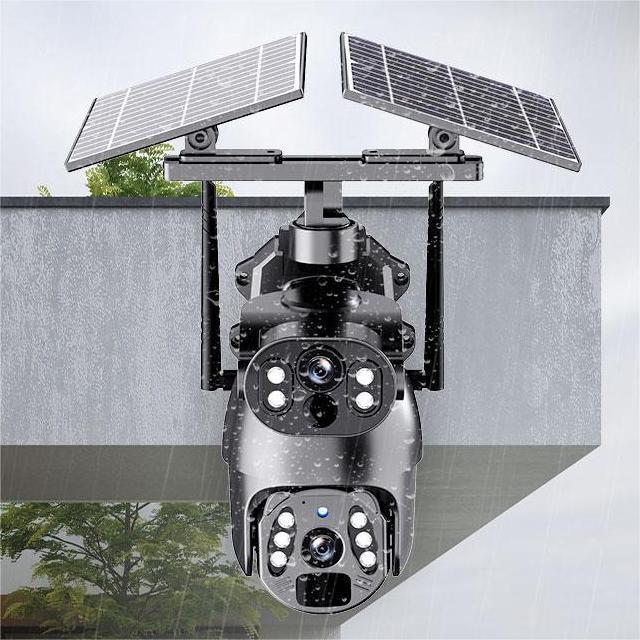 Vandal-Proof 6MP Dome IP Camera with Effective Color Night Vision 170ft IR AI Vehicle Detection ONVIF Compatibility Solar CCTV