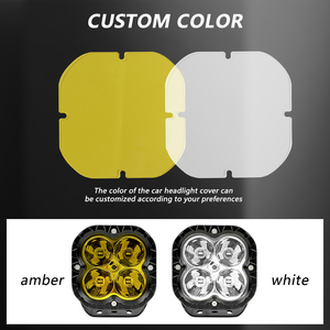 Hổ phách trắng 5x5 inch LED Roof Mount Light Bar Kit UTV offroad 42 inch có thể liên kết Modular Polaris rzr đèn pha đèn lái xe - Product Image 4