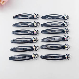 12 unids/bolsa 7cm regalo para niñas Metal mariposa estilo mujeres accesorios para el cabello brillo Rhinestone horquilla brillante BB Clip pinzas para el cabello - Product Image 6