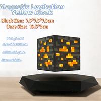 Cubos Magnéticos Flotantes HCNT con Cambio de Color RGB, Bloque Levitante Giratorio 360°, Decoración Creativa Moderna, Regalo para Diwali