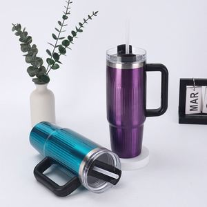 Modern Design 304 Stainless Steel Vacuum Thermos Flask 40Oz <b>Large</b> Capacity With Straw and Handle for Home Use Business <b>Gift</b> - Product Image 3