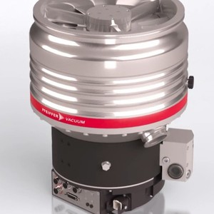 Pompe à vide turbomoléculaire Pfeiffer HiPace 300 M en acier inoxydable, ultra haute pression, moteur électrique triphasé - Product Image 2