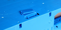 Palette en plastique Euro à face unique, matériau PP, industrielle, 4 voies, haute capacité de charge, 4T charge statique