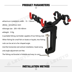 LETOYO Super Ukejiro porta canna <span class=keywords><strong>da</strong></span> pesca 130 regolabile porta canna <span class=keywords><strong>da</strong></span> pesca antiscivolo resistente all'usura porta canna <span class=keywords><strong>da</strong></span> pesca barca - Product Image 4