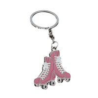 Porte-clés mousqueton 3D en alliage de zinc, modèle patin à roulettes populaire, mignon, tendance, léger, cadeau promotionnel personnalisé OEM