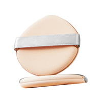 Houppette de maquillage professionnelle lavable en forme de goutte d'eau avec logo personnalisé, éponge haute densité, OEM, 2 boîtes
