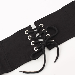 Cintura Corsetto <span class=keywords><strong>Elastica</strong></span> Larga per Donna, <span class=keywords><strong>Fascia</strong></span> Stringivita con Zip, Cinture Punk da Donna - Product Image 4