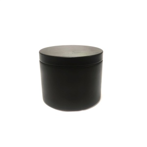 Wholesale Custom Design <b>Metal</b> 4/8/12/16oz Candle Jars Packaging Boxes Black Round Candle Tin Can Tin <b>Box</b> - Product Image 2