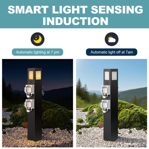 Poste de Conexión Eléctrico de Acero Inoxidable 304, IP66 Impermeable, Multifuncional para Parques de Autocaravanas, Villas, Muelles y Campamentos - Product Image 3