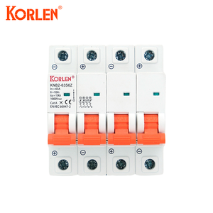 Миниатюрный автоматический выключатель KORLEN <span class=keywords><strong>DC</strong></span> MCB 4P 63A 50/60 Гц PA66, 15kA - Product Image 2
