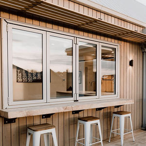 Ventana Plegable de Aluminio de Estilo Local Personalizada OUNA para Mercados Regionales, Marco con Recubrimiento en Polvo y Herrajes de Acero Inoxidable - Product Image 6