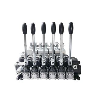 Vanne de commande directionnelle sectionnelle électro-hydraulique manuelle à 6 bobines DCV60 60L/min, marque Huamao, moteur diesel, garantie de 6 mois - Product Image 4