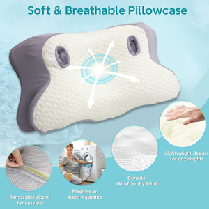 Oreiller de beauté en forme de papillon Jiyimei, très vendu, soulage la pression du cou avec hauteur réglable <span class=keywords><strong>pour</strong></span> plusieurs positions de sommeil - Product Image 3